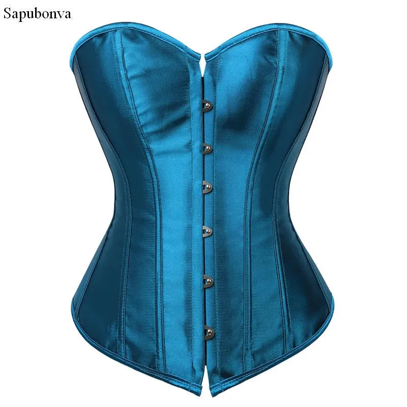 S Overbust Corset Plus Size Sexy Corselet Corsets and Bustiers Tops Red Black Pink Purple White Gothic Lingerie Women
