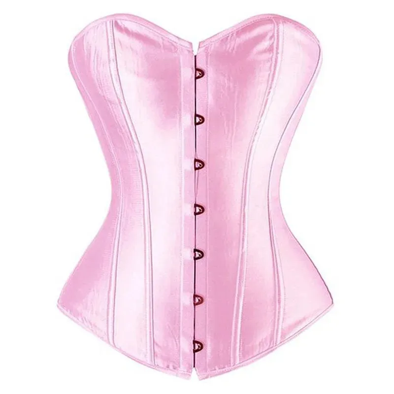 S Overbust Corset Plus Size Sexy Corselet Corsets and Bustiers Tops Red Black Pink Purple White Gothic Lingerie Women