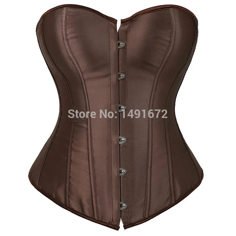 S Overbust Corset Plus Size Sexy Corselet Corsets and Bustiers Tops Red Black Pink Purple White Gothic Lingerie Women