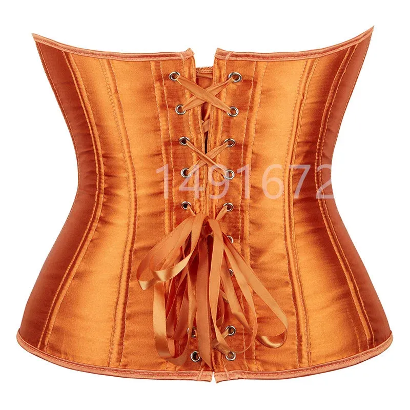 S Overbust Corset Plus Size Sexy Corselet Corsets and Bustiers Tops Red Black Pink Purple White Gothic Lingerie Women