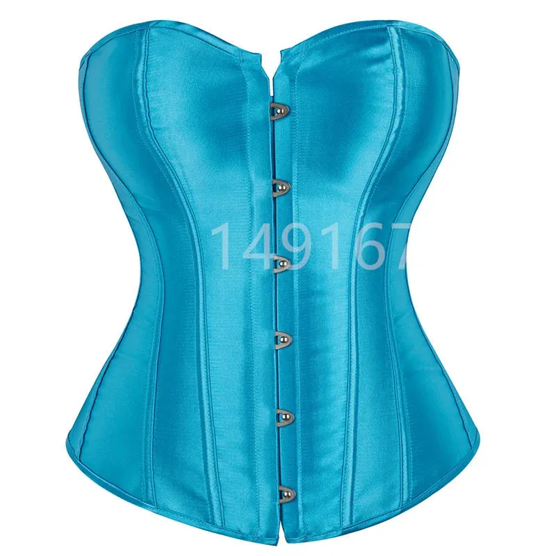 S Overbust Corset Plus Size Sexy Corselet Corsets and Bustiers Tops Red Black Pink Purple White Gothic Lingerie Women