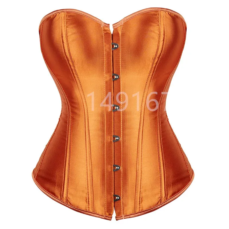 S Overbust Corset Plus Size Sexy Corselet Corsets and Bustiers Tops Red Black Pink Purple White Gothic Lingerie Women