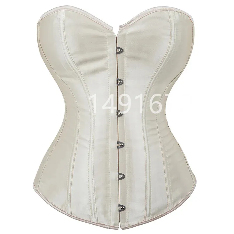 S Overbust Corset Plus Size Sexy Corselet Corsets and Bustiers Tops Red Black Pink Purple White Gothic Lingerie Women