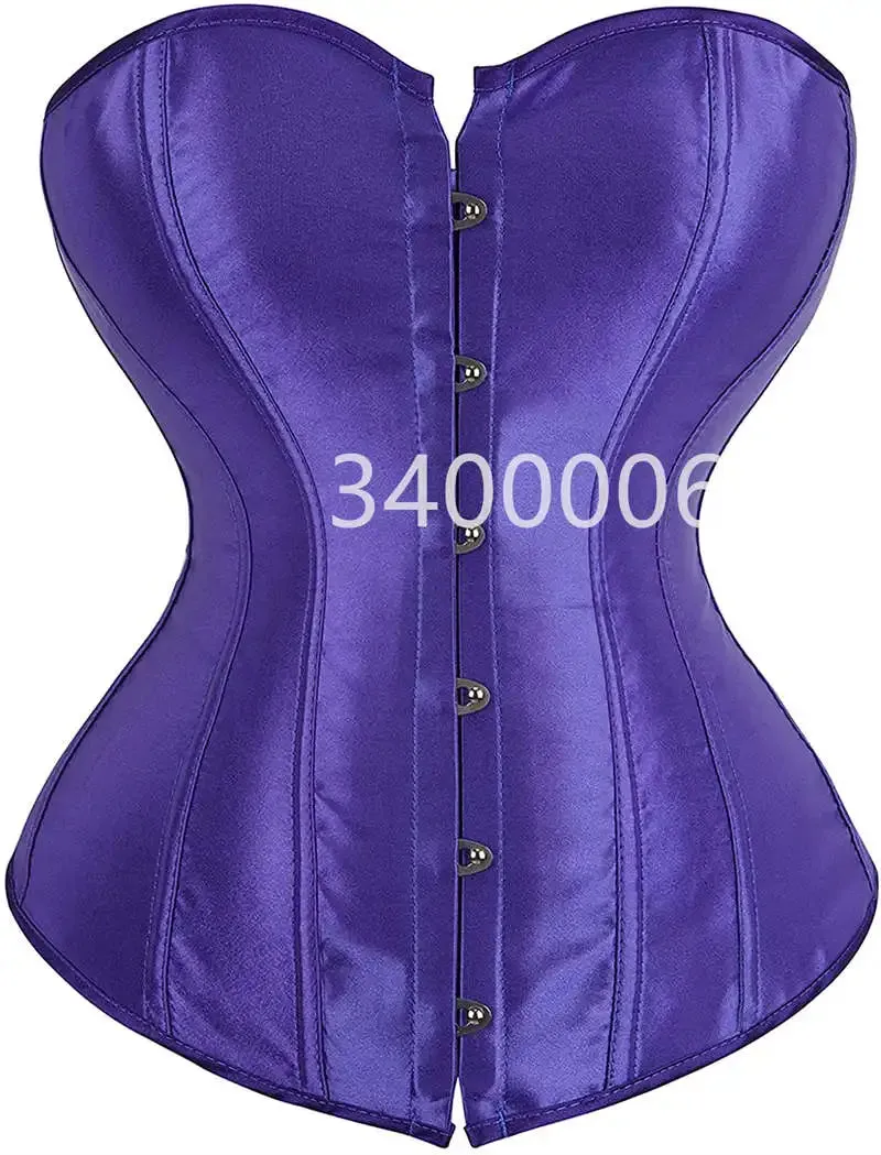 S Overbust Corset Plus Size Sexy Corselet Corsets and Bustiers Tops Red Black Pink Purple White Gothic Lingerie Women
