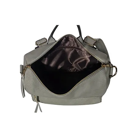!SALE! Gray Faux Leather NGIL Shoulder Backpack