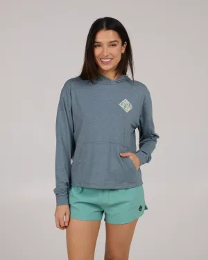 Salty Crew Womens Tippet Fill Tech Hoodie - Fin Blue