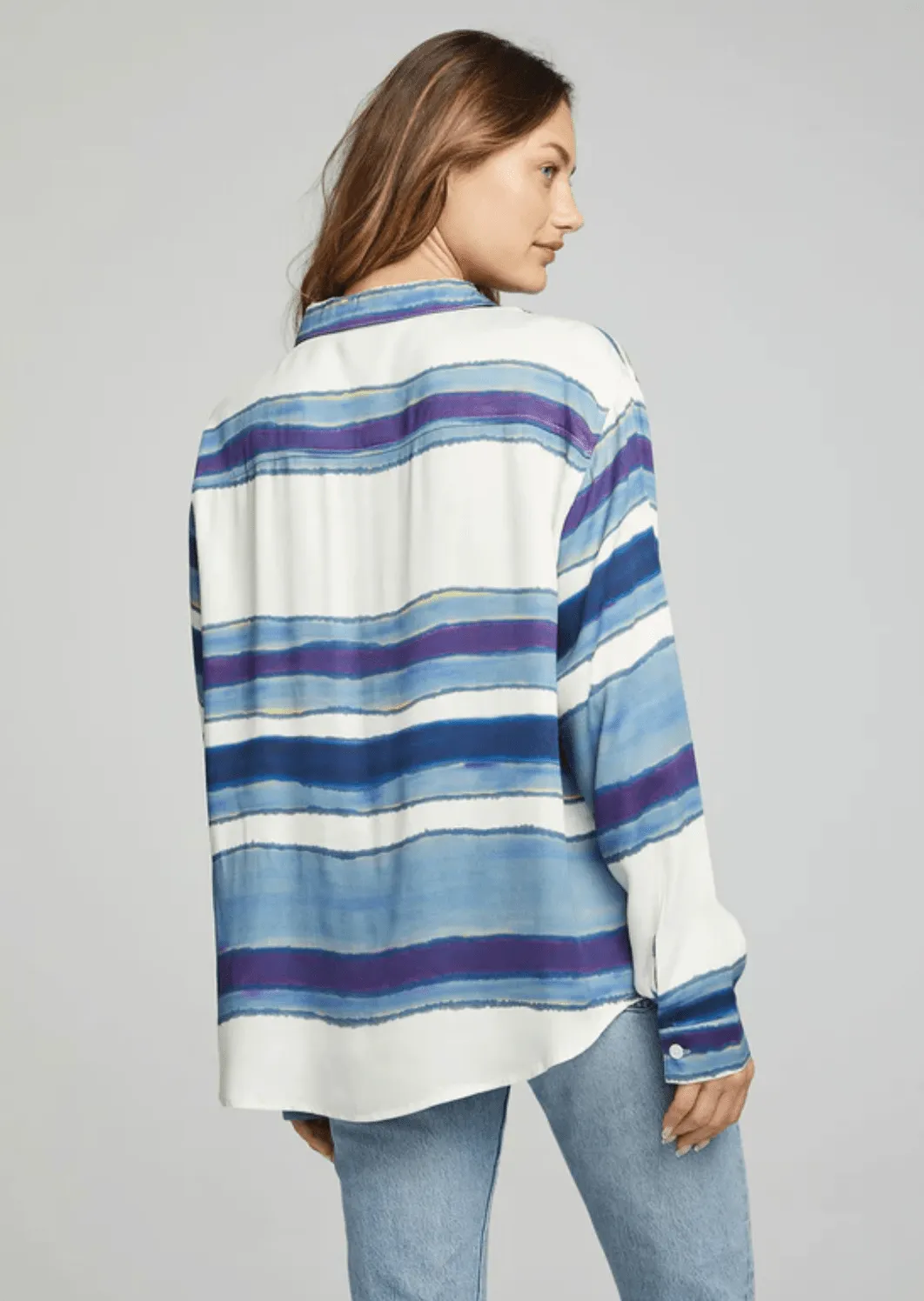Saville Button Down by Chaser | Pacific Stripe