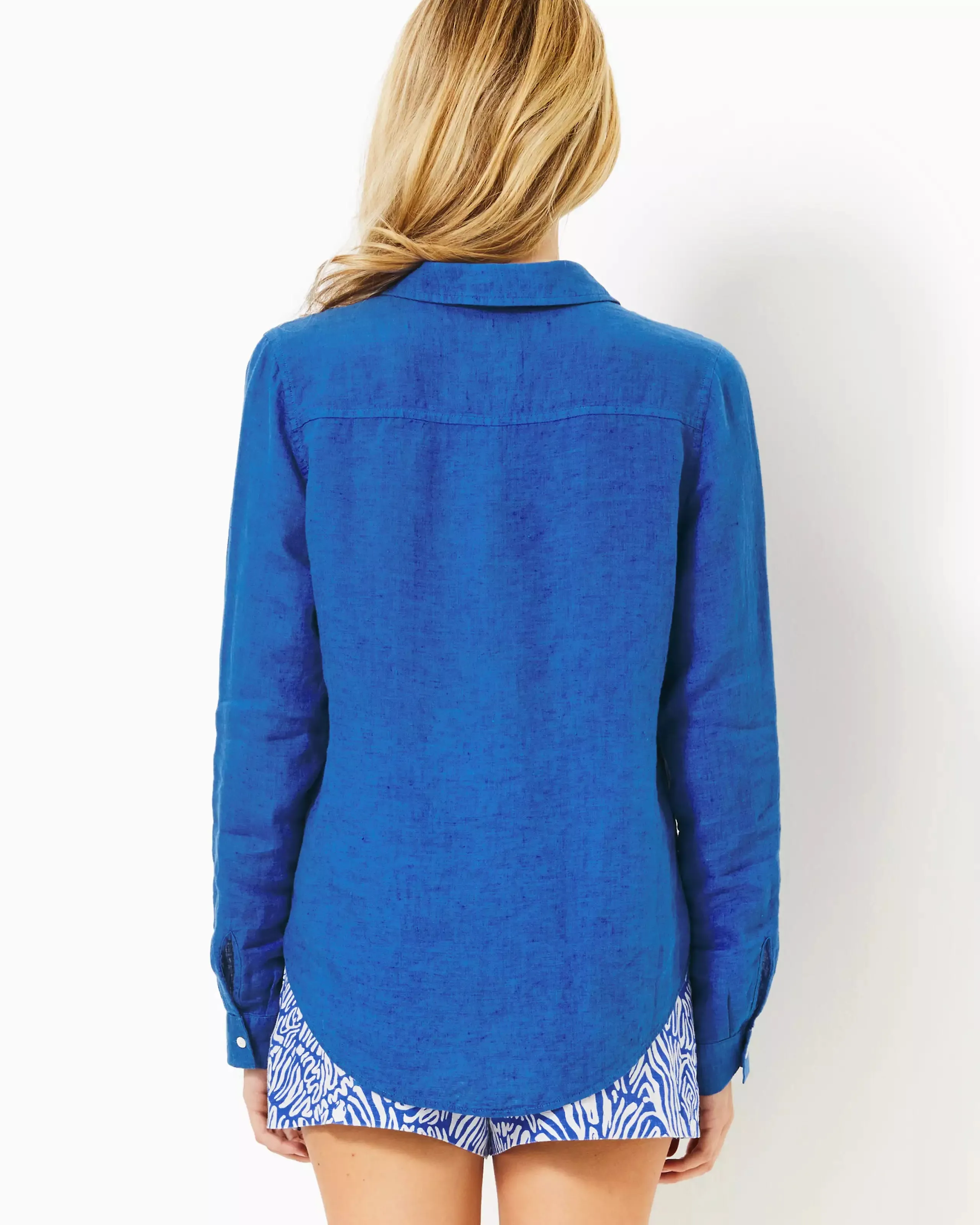 Sea View Button Down (Martinique Blue)