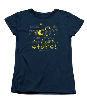 Shoot For The Moon Even If You Miss Your In The Stars - Women's T-Shirt (Standard Fit)