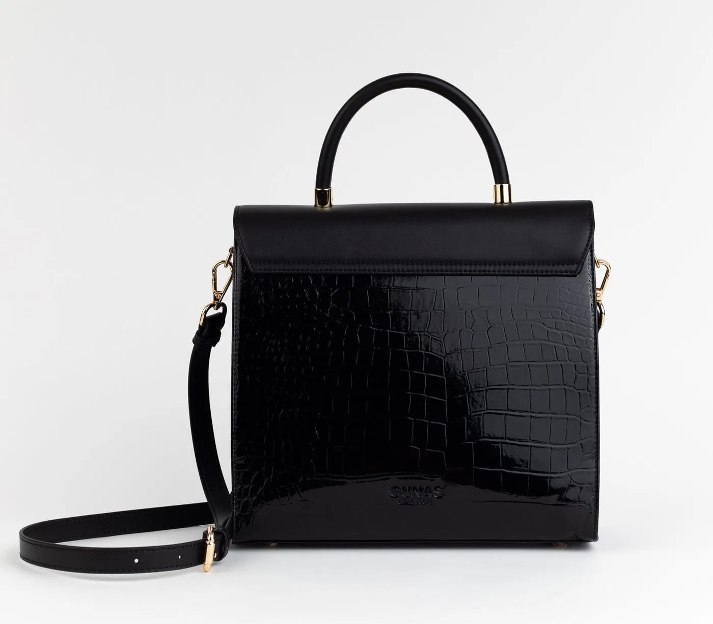 Simone Vegan Leather Handbag | Black