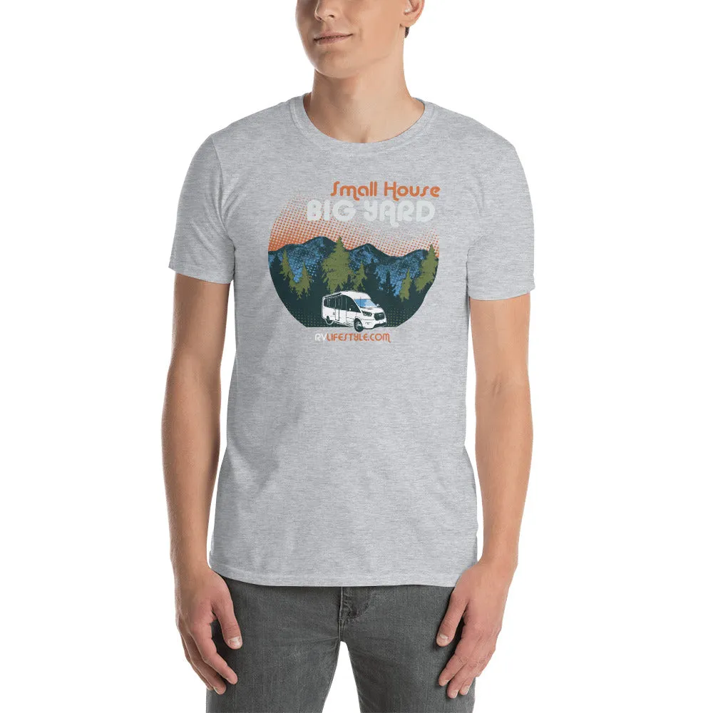 Small House Big Yard Short-Sleeve Men and Women's T-Shirt - Navy - Black - Dark Heather - Sport Grey