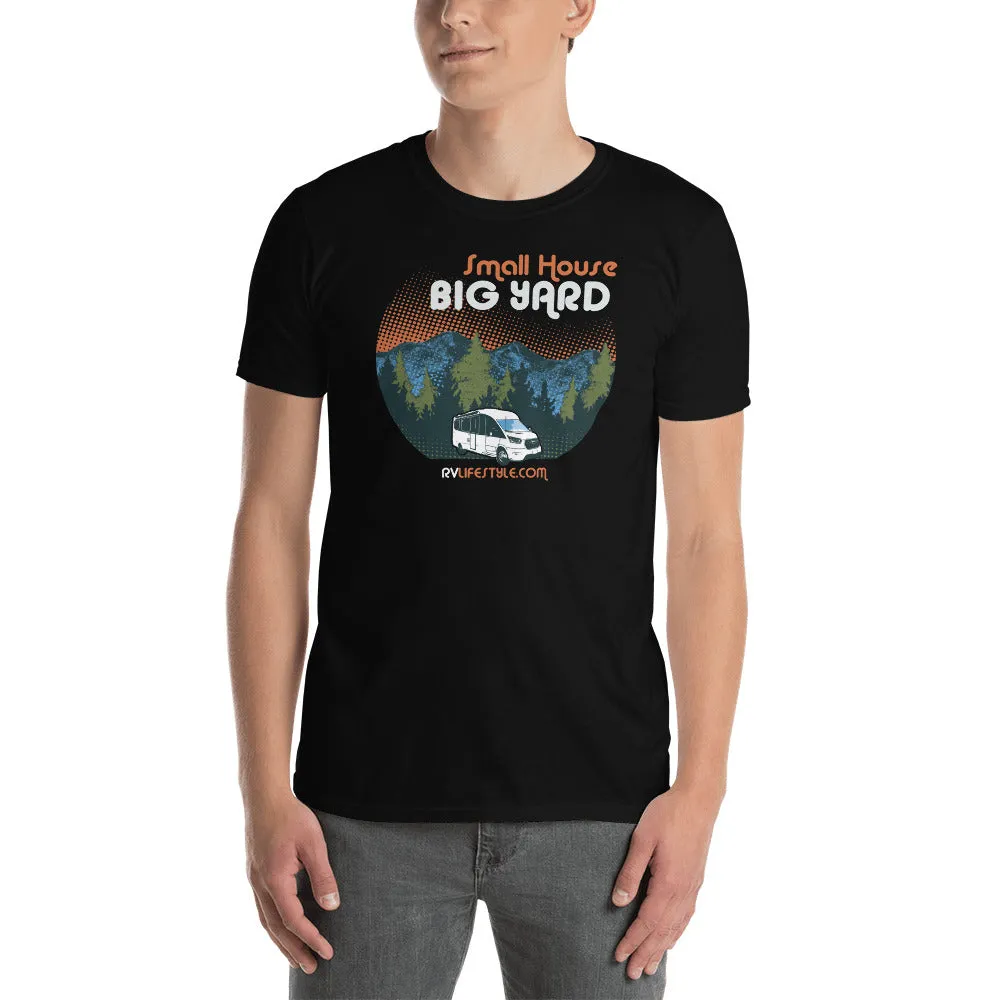 Small House Big Yard Short-Sleeve Men and Women's T-Shirt - Navy - Black - Dark Heather - Sport Grey