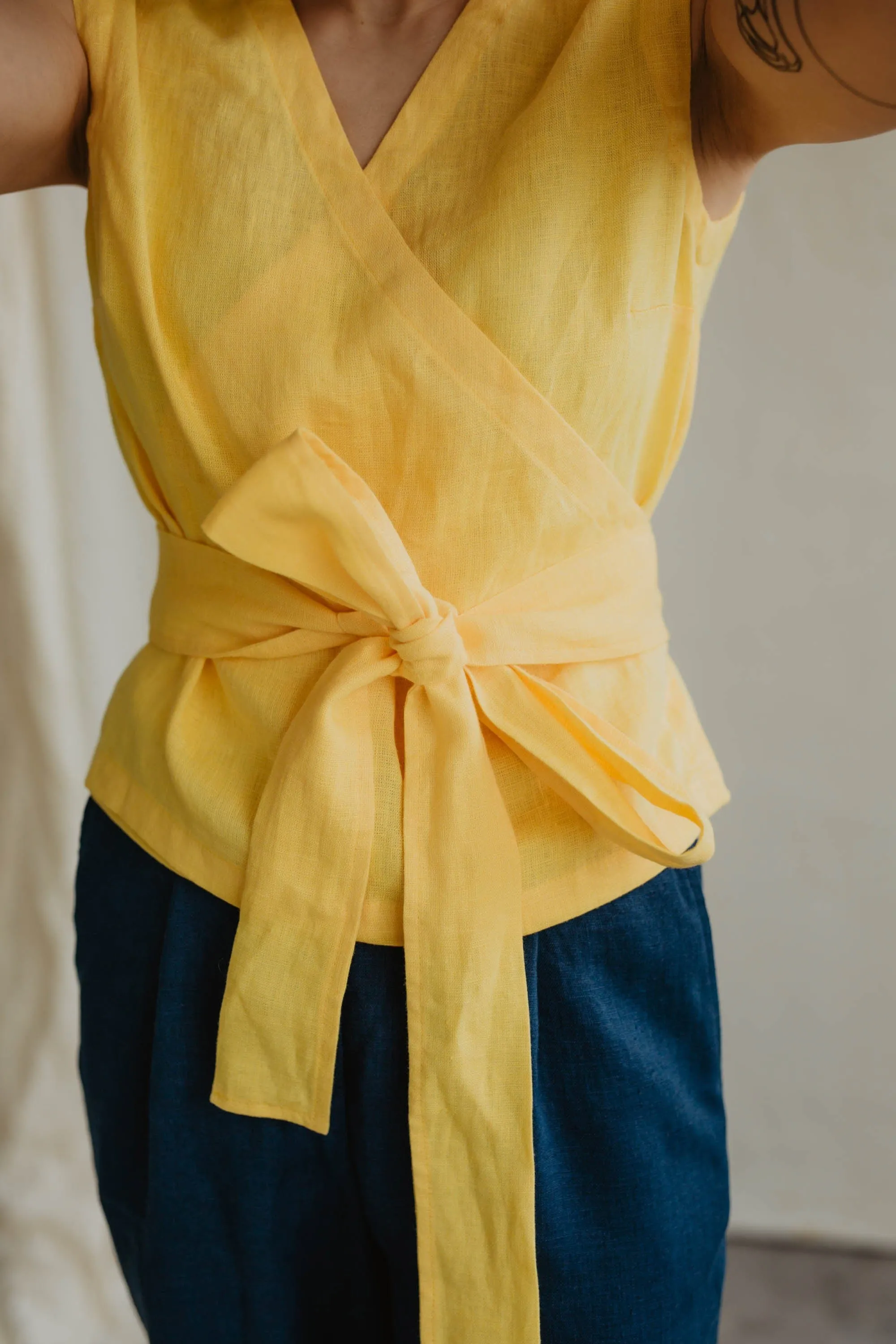 Smilte Women's Linen Top | Multiple Colours