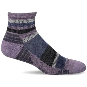 Sockwell Womens Journey Quarter Crew Moderate Compression Socks