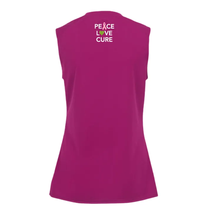 Special Edition Breast Cancer Islandwalk Pickleball Ladies Performance Sleeveless Tank