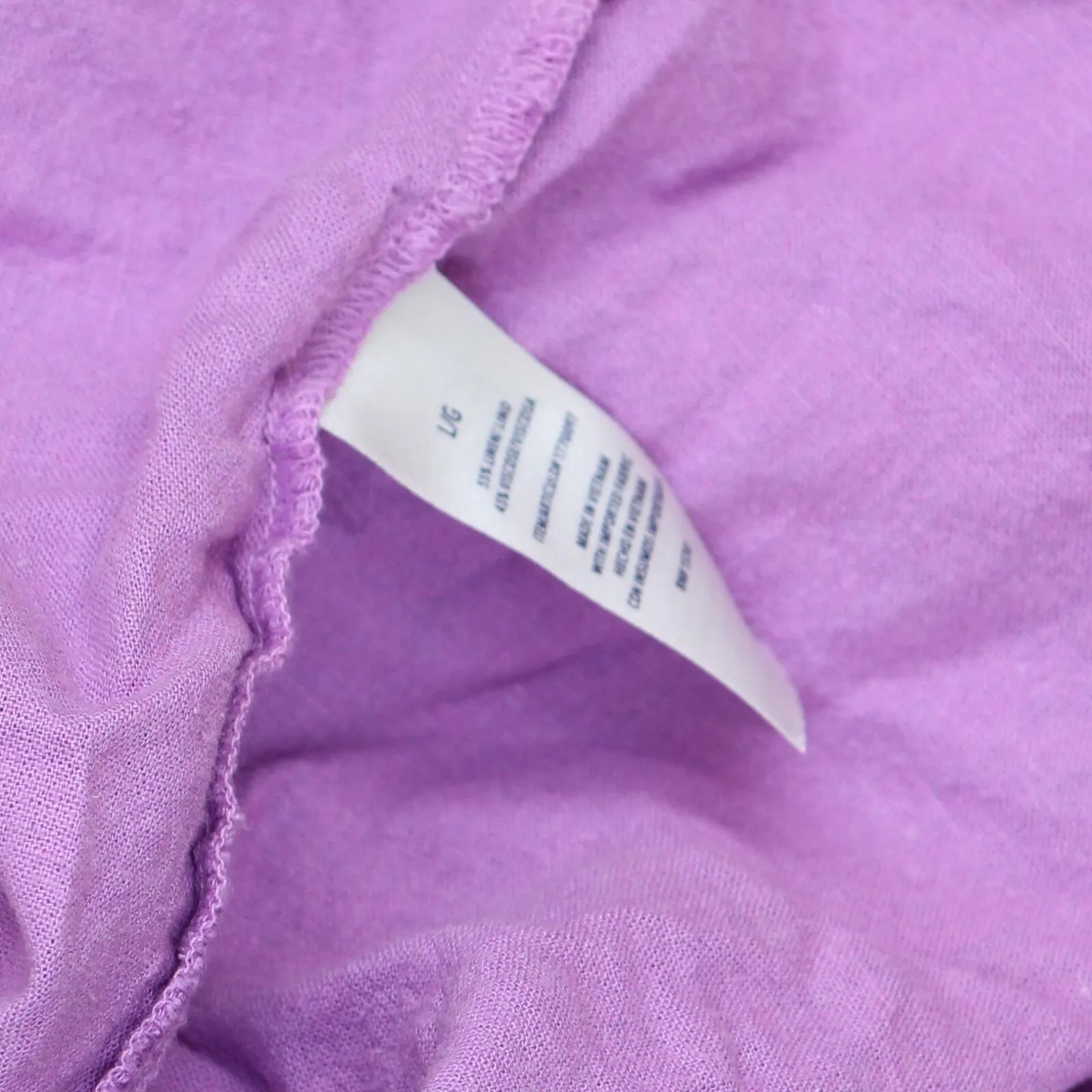 Splendid Womens V-Neck Linen Blend Cap Sleeve Blouse Shirt Top Lilac Purple L