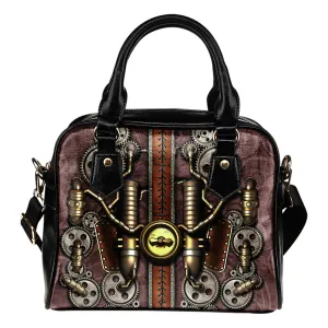 Steampunk Gears Shoulder Handbag