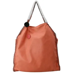 STELLA MCCARTNEY Falabella Large Faux Leather Chain Shoulder Bag Red