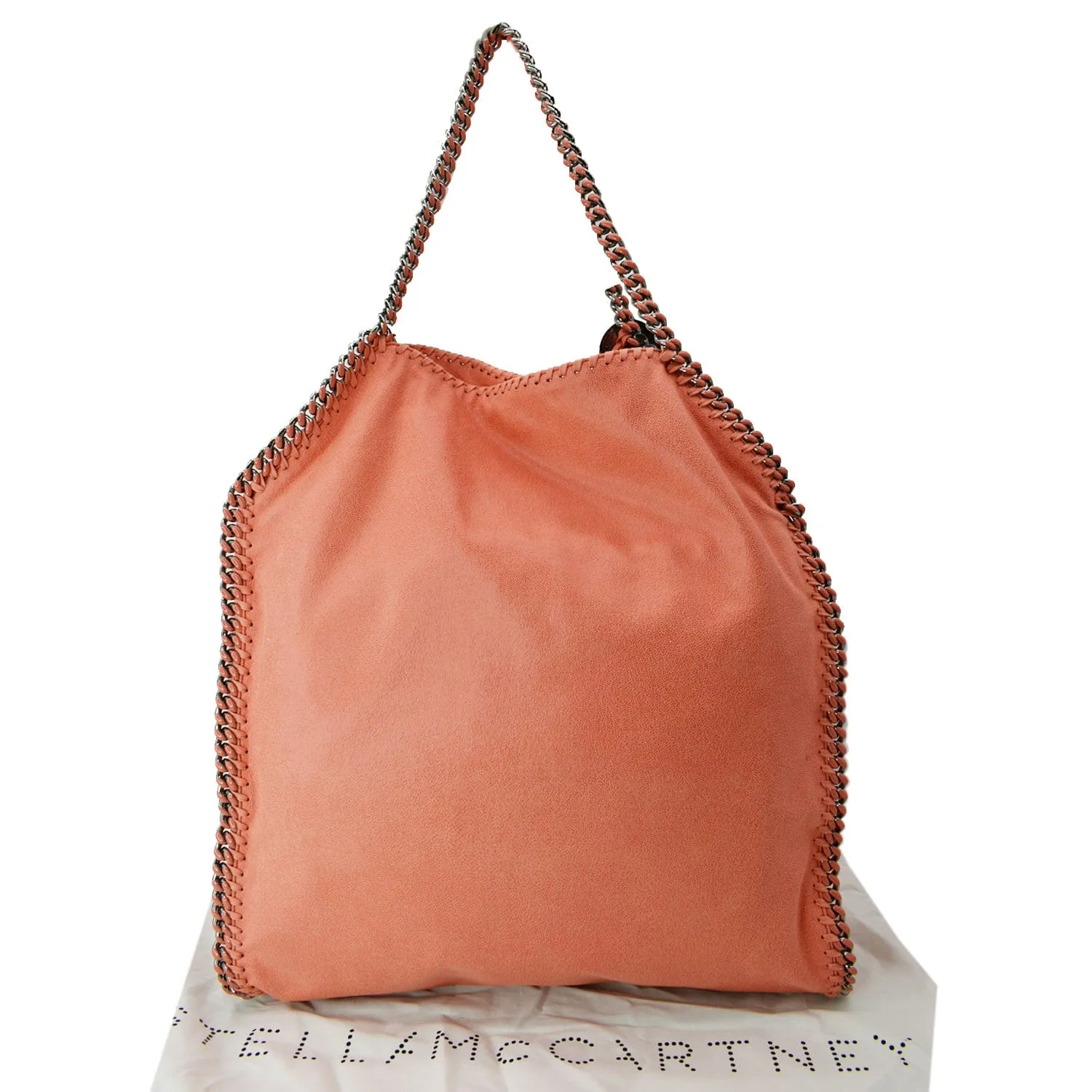 STELLA MCCARTNEY Falabella Large Faux Leather Chain Shoulder Bag Red