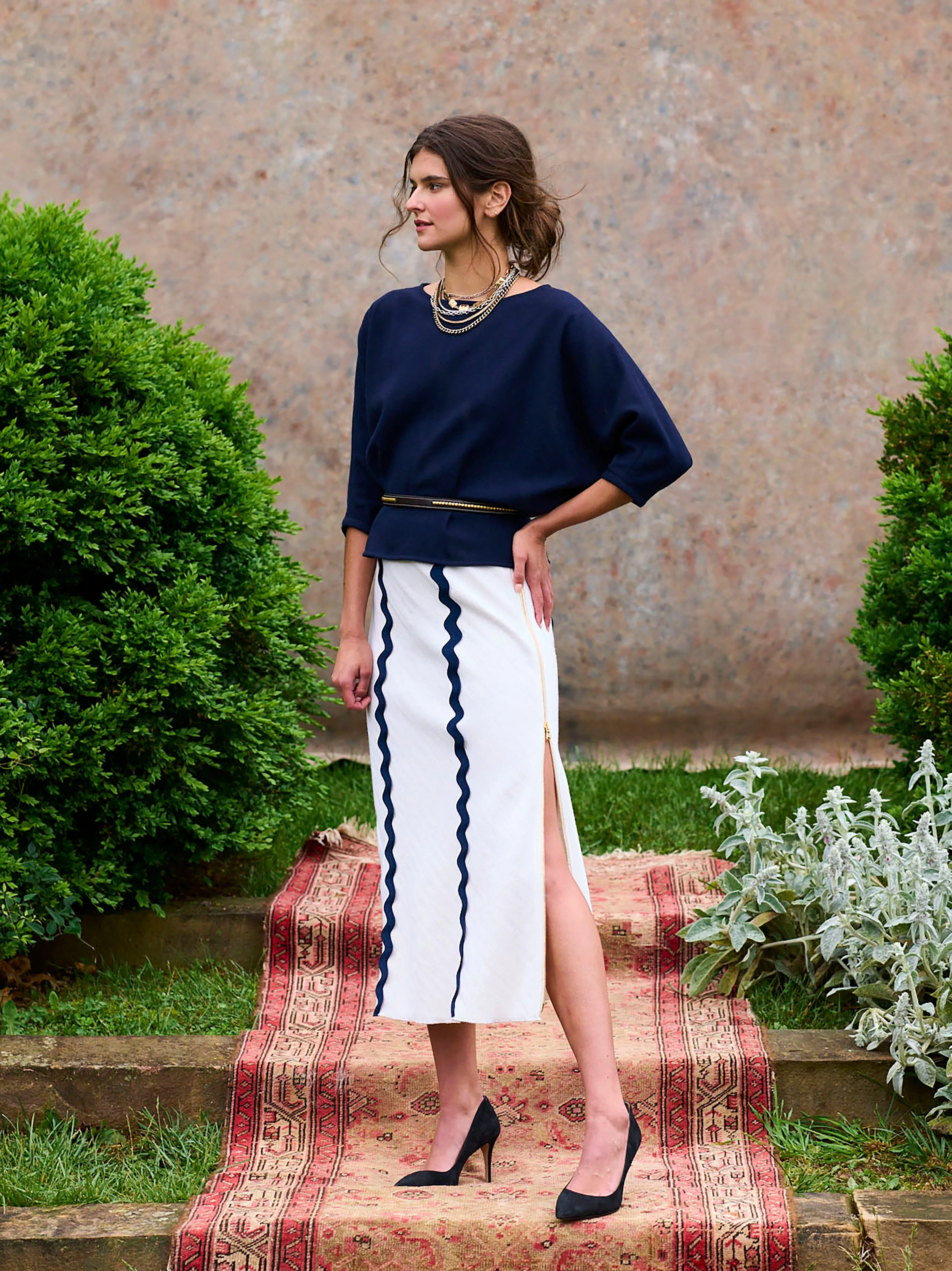 Straight Skirt in Linen