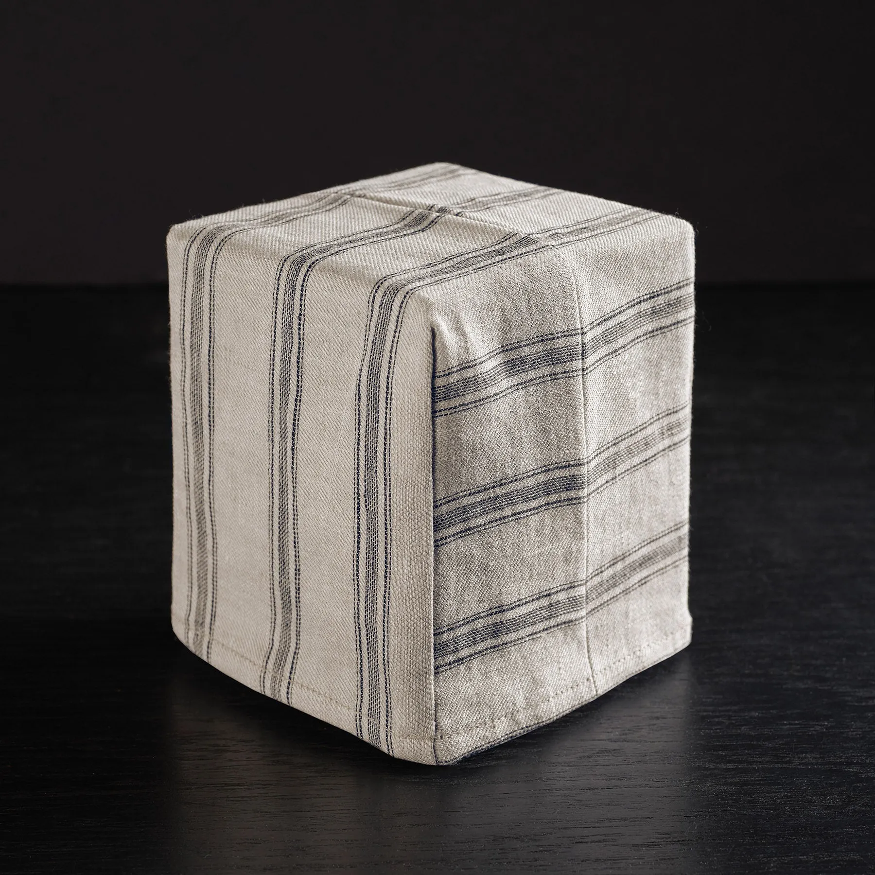 Stripe Tissue Box Cover - Natural Stripe