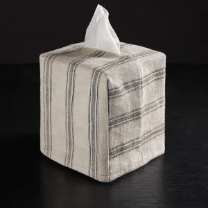 Stripe Tissue Box Cover - Natural Stripe
