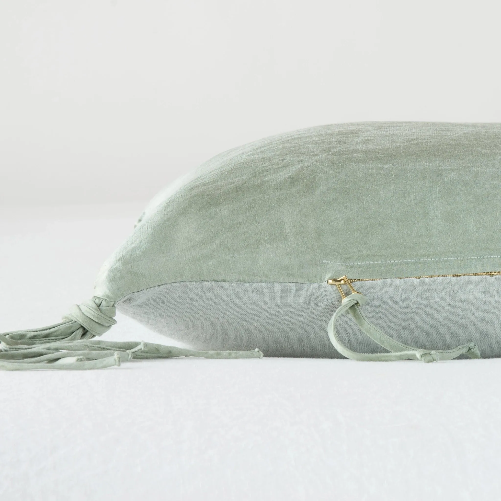 Taline Lumbar Pillow - Eucalyptus
