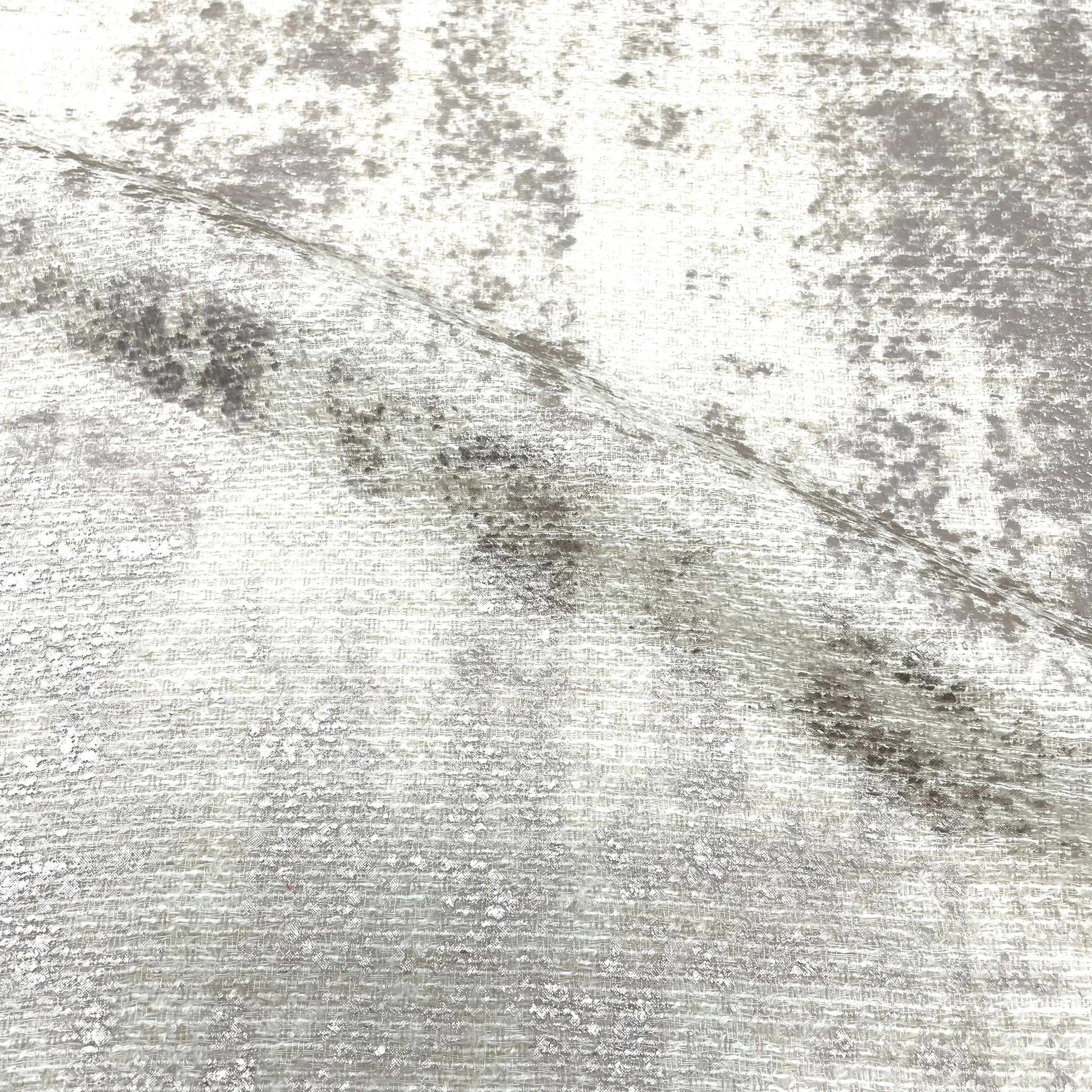 Textured Glitter Linen Blend Fabric By The Yard/CL1085