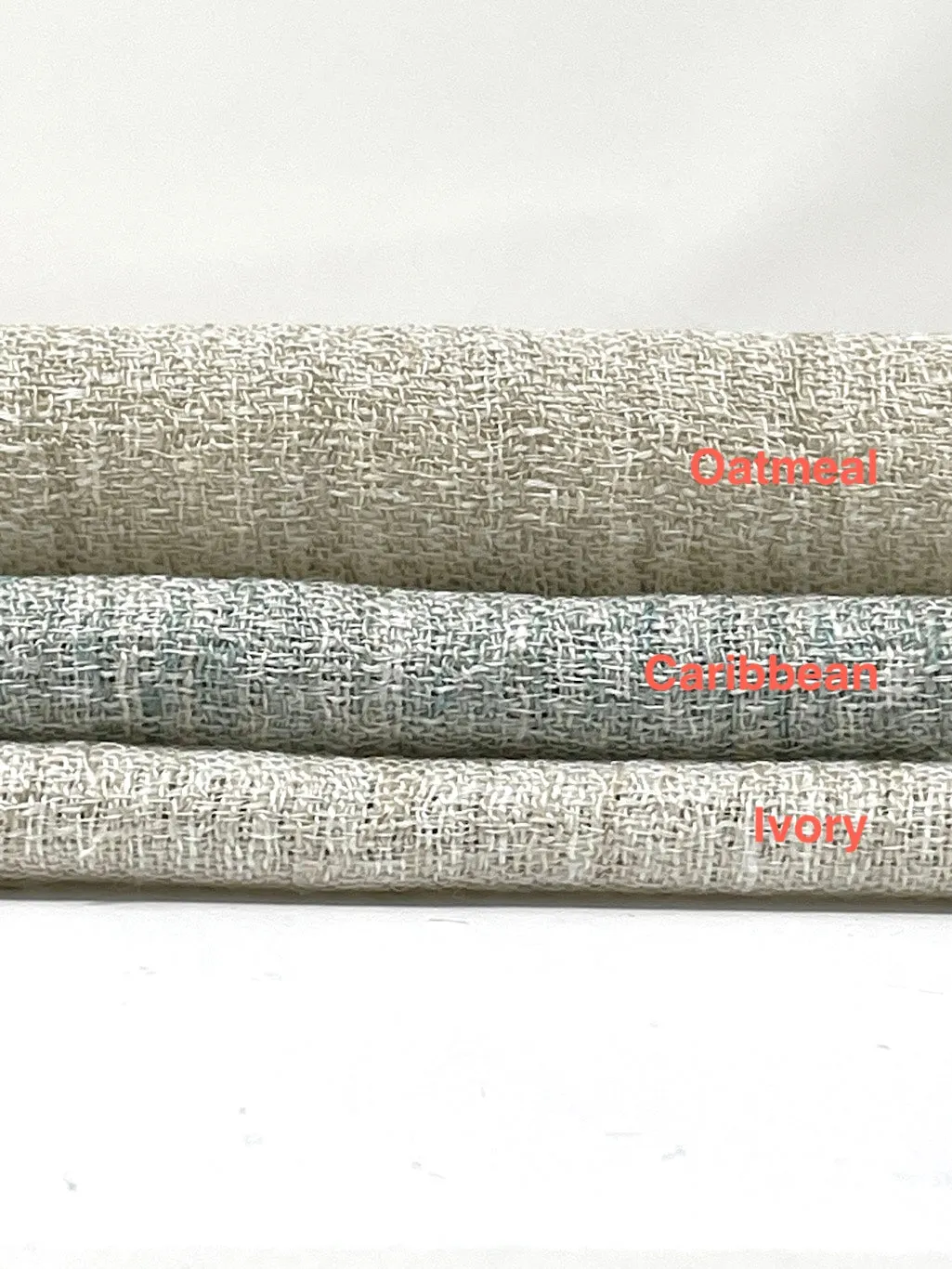 Textured Rustic Linen Blend Fabric By The Yard/CL1101