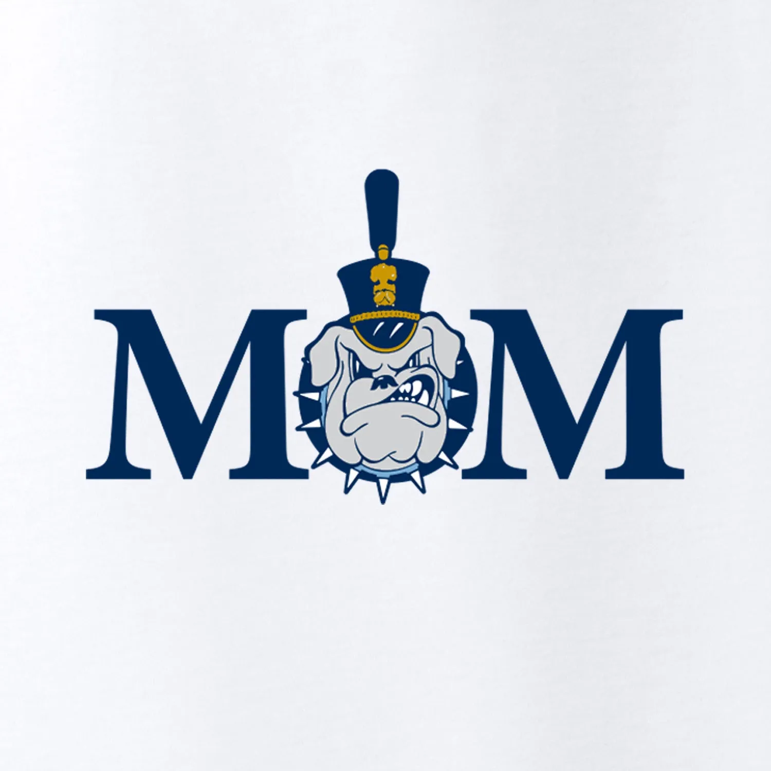 The Citadel, Mom & Spike Ladies Long Sleeve Tri-Blend Wicking Scoop Neck Raglan Tee Shirt