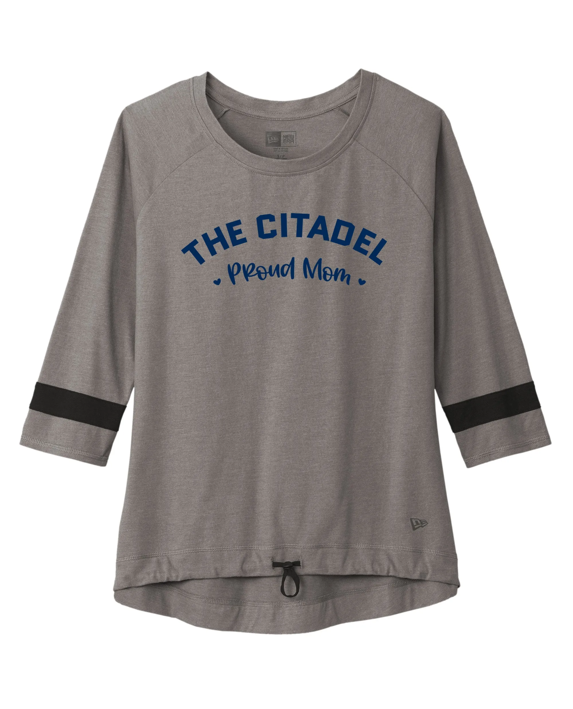 The Citadel Proud Mom New Era ® Ladies Tri-Blend 3/4-Sleeve Tee