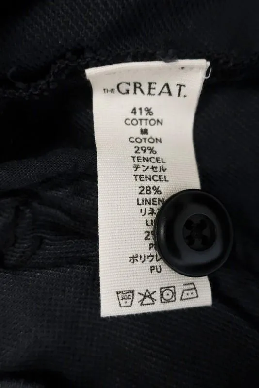 The Great The Brigade Jacket Charcoal Cotton Twill Size 0