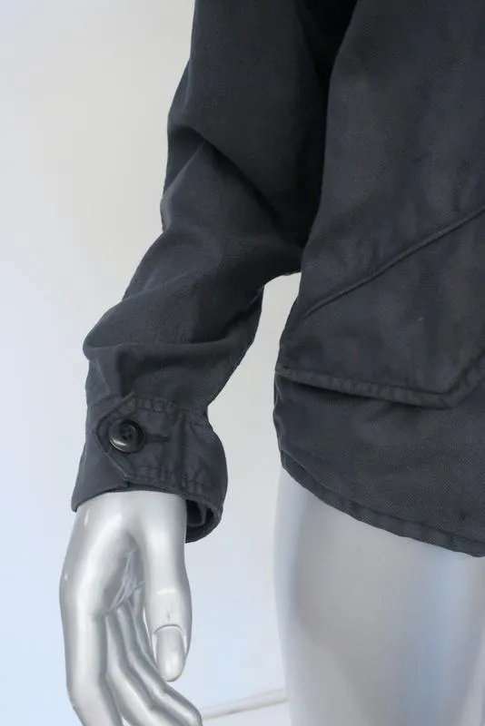 The Great The Brigade Jacket Charcoal Cotton Twill Size 0