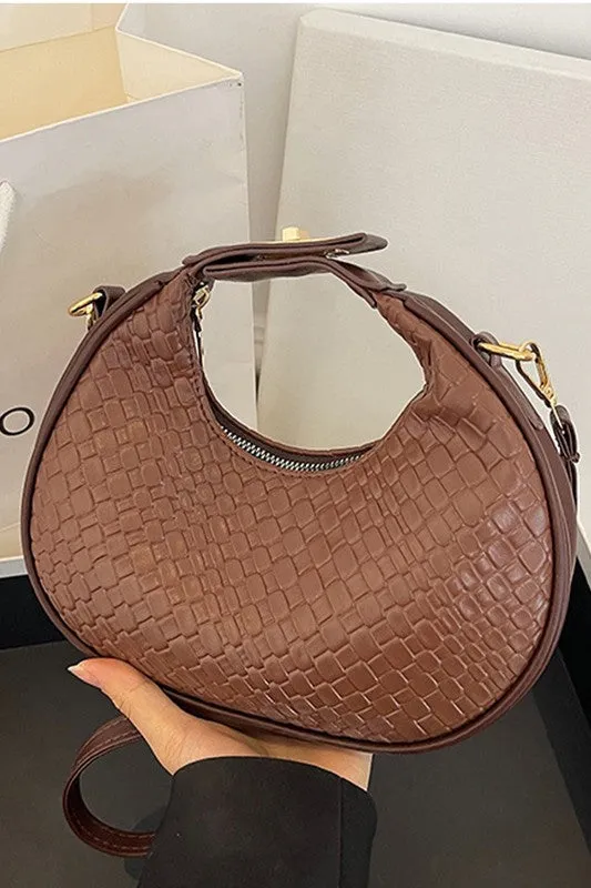 The Nina Woven Shoulder Bag