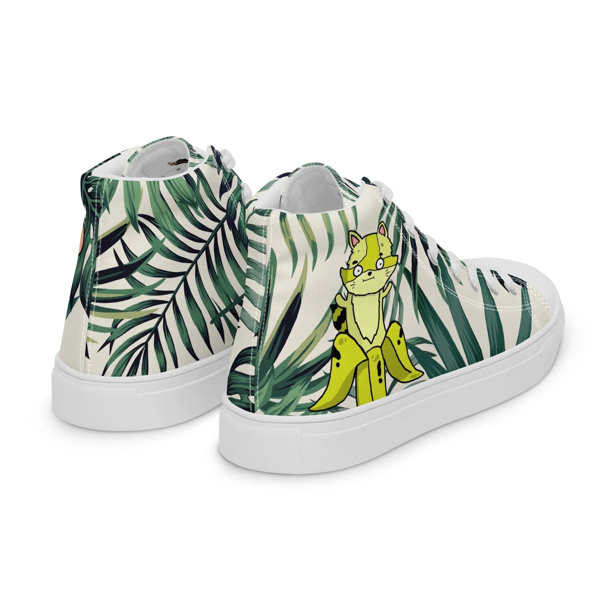 The Two Best Friends That Anyone Could Have Women’s high top canvas shoes