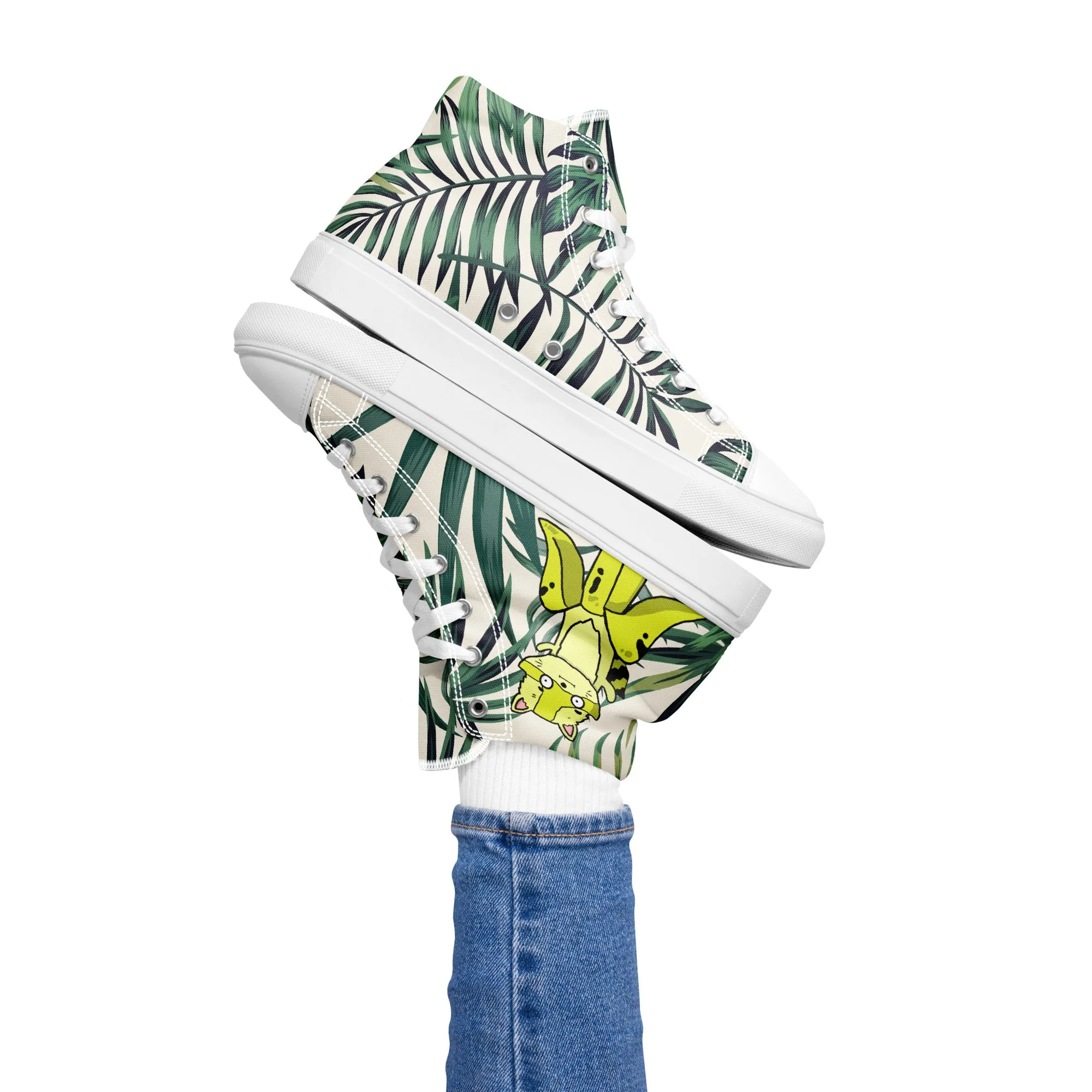 The Two Best Friends That Anyone Could Have Women’s high top canvas shoes