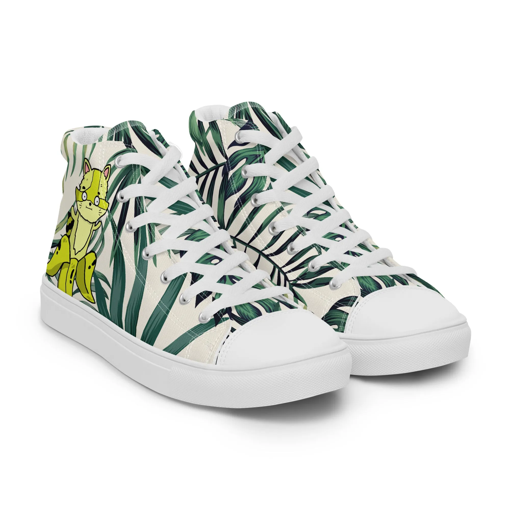 The Two Best Friends That Anyone Could Have Women’s high top canvas shoes