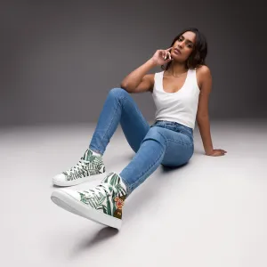 The Two Best Friends That Anyone Could Have Women’s high top canvas shoes