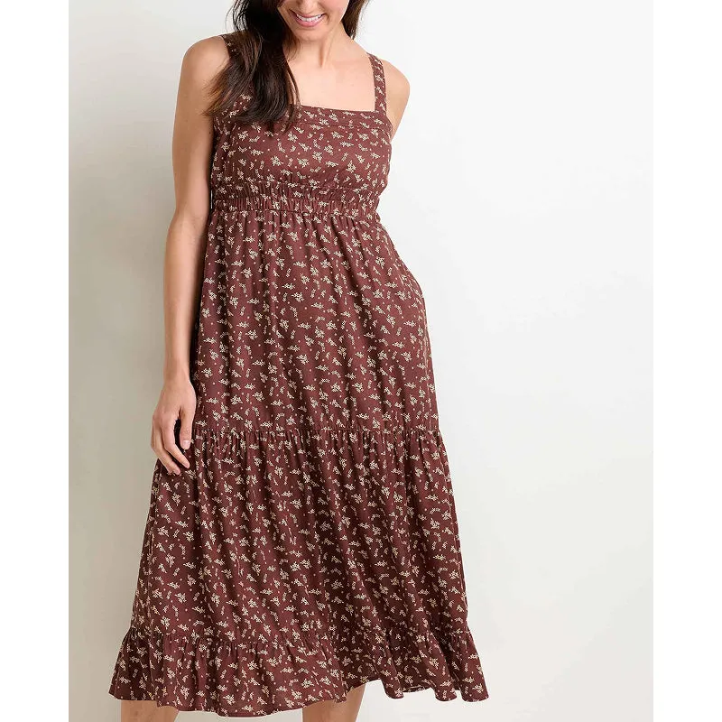Toad & Co Women's Taj Hemp Tiered Midi Dress