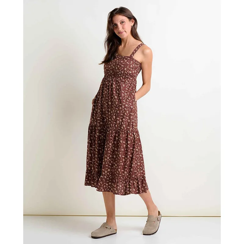 Toad & Co Women's Taj Hemp Tiered Midi Dress