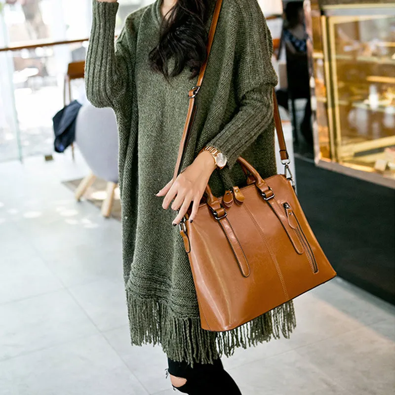 Top Grain Leather Shoulder Bag For Women Stylish Leather Tote Bag Women's Leather Crossbody Bag Christmas Gifts For Her SX218