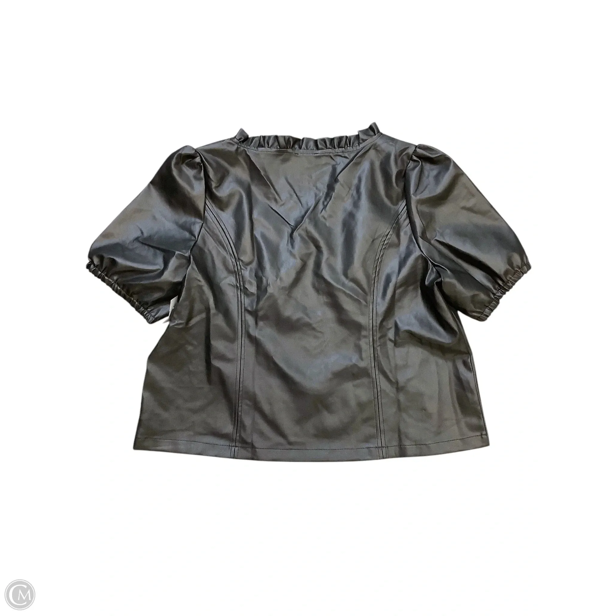 Top Short Sleeve By Cmc In Black, Size: 2x