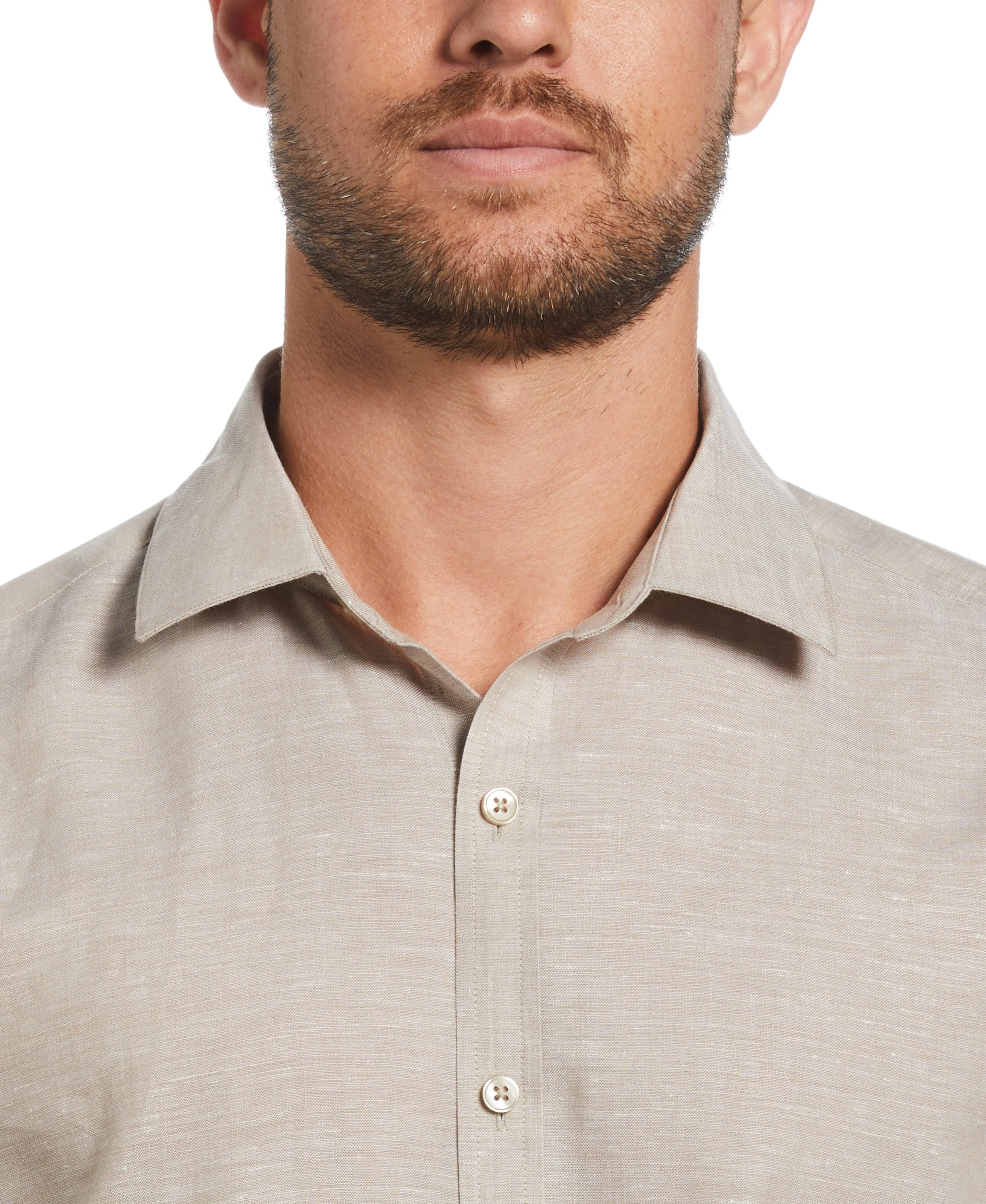 Travelselect™ Linen-Blend Long Sleeve Shirt