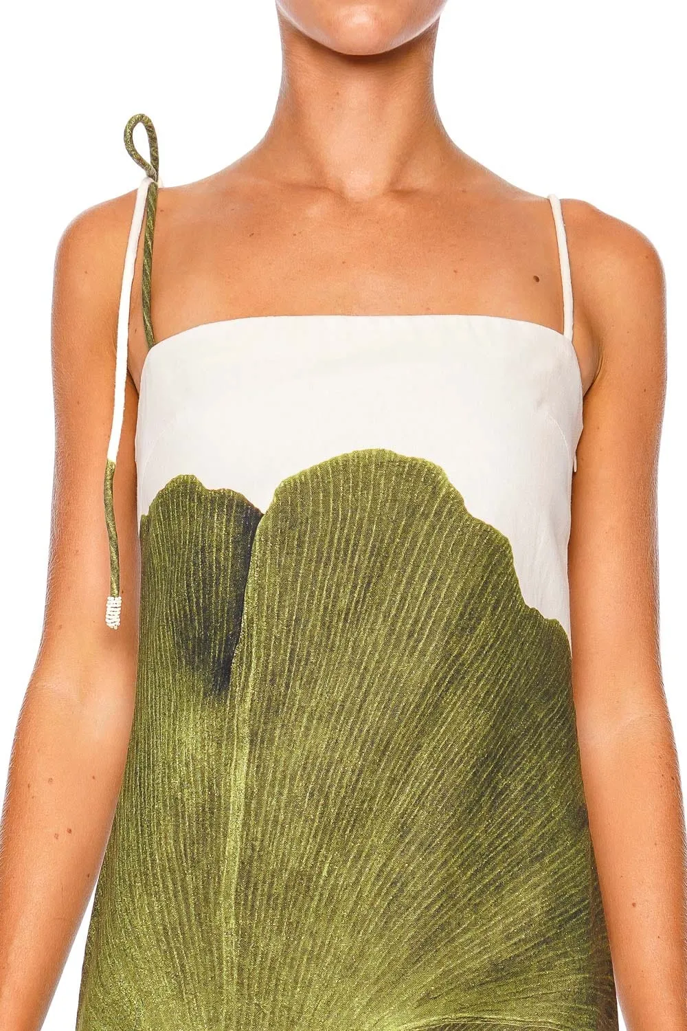 Tres Pm Tie Shoulder Mini Dress