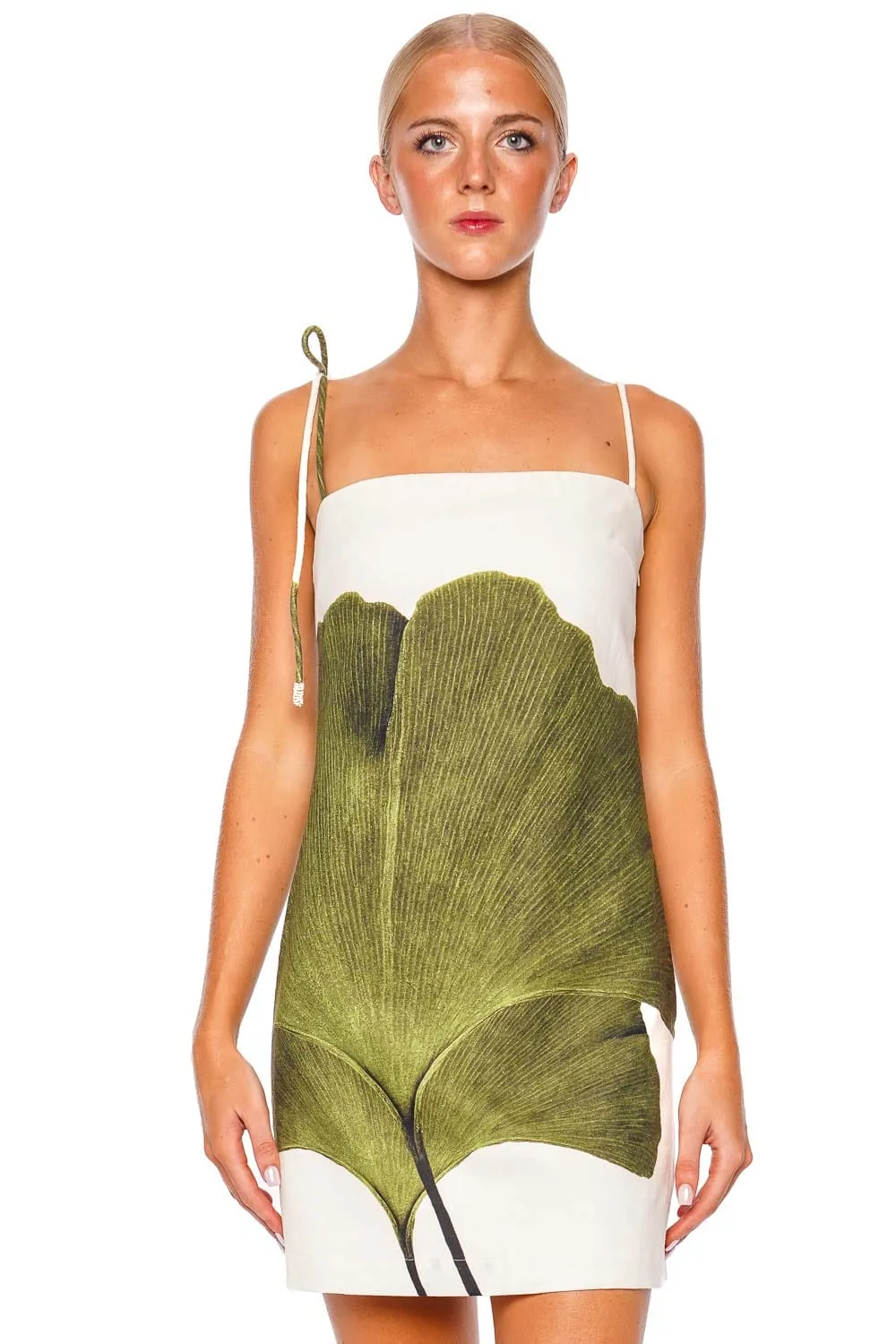Tres Pm Tie Shoulder Mini Dress