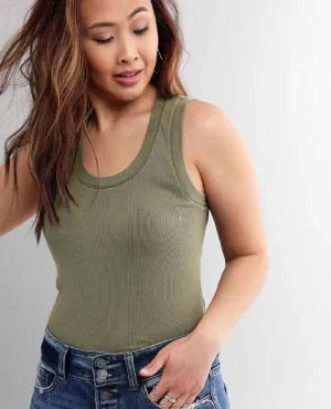 U Neck Tank Army Dust
