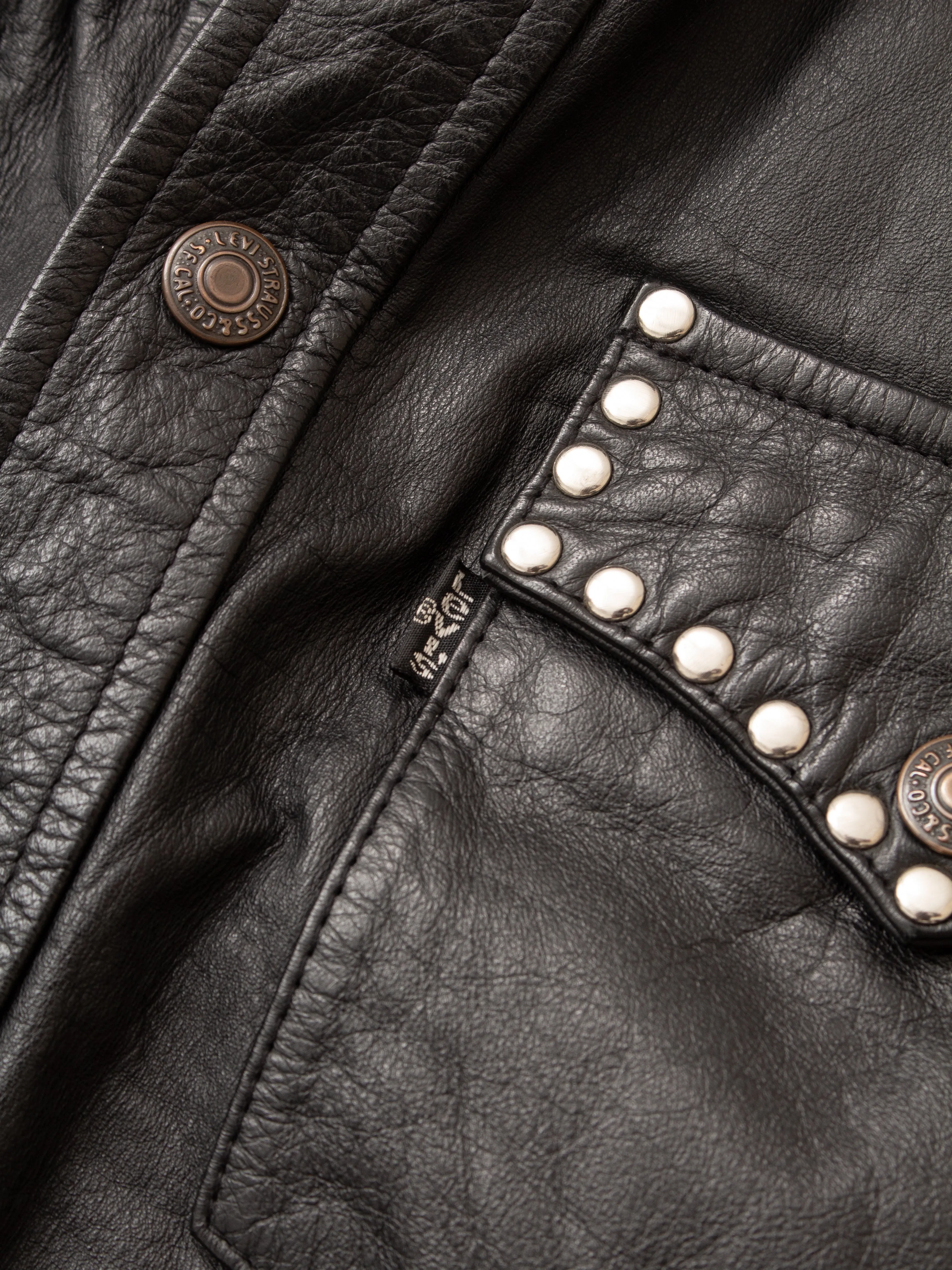 Vintage 80/90's Levi's Studded Leather Vest