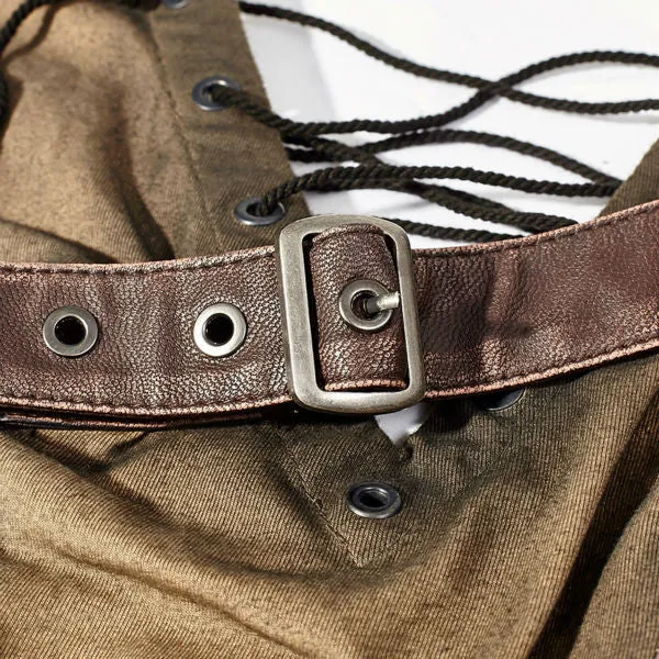 Vintage style Steampunk top (Black or Brown)