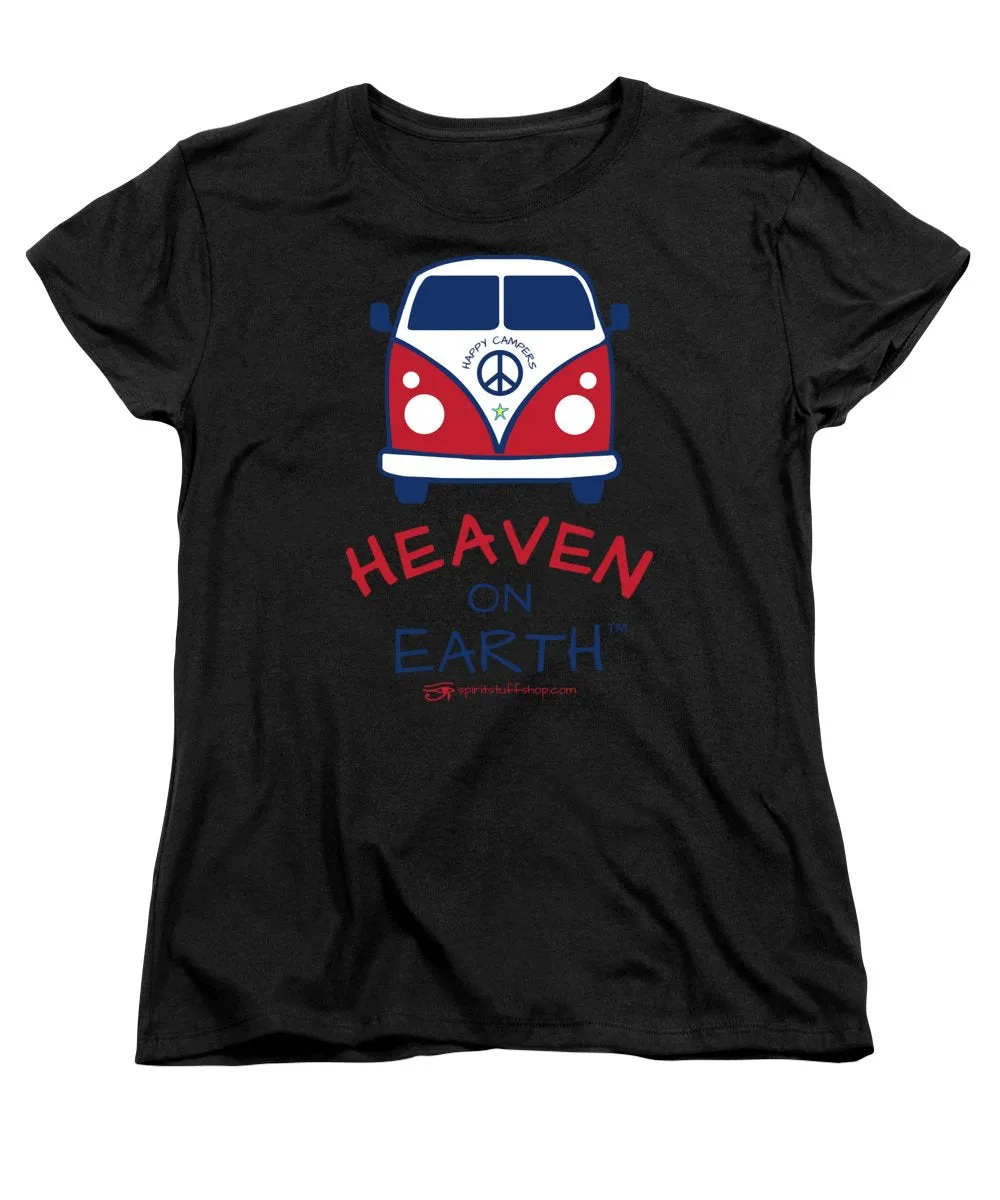 Vw Happy Camper Heaven On Earth - Women's T-Shirt (Standard Fit)