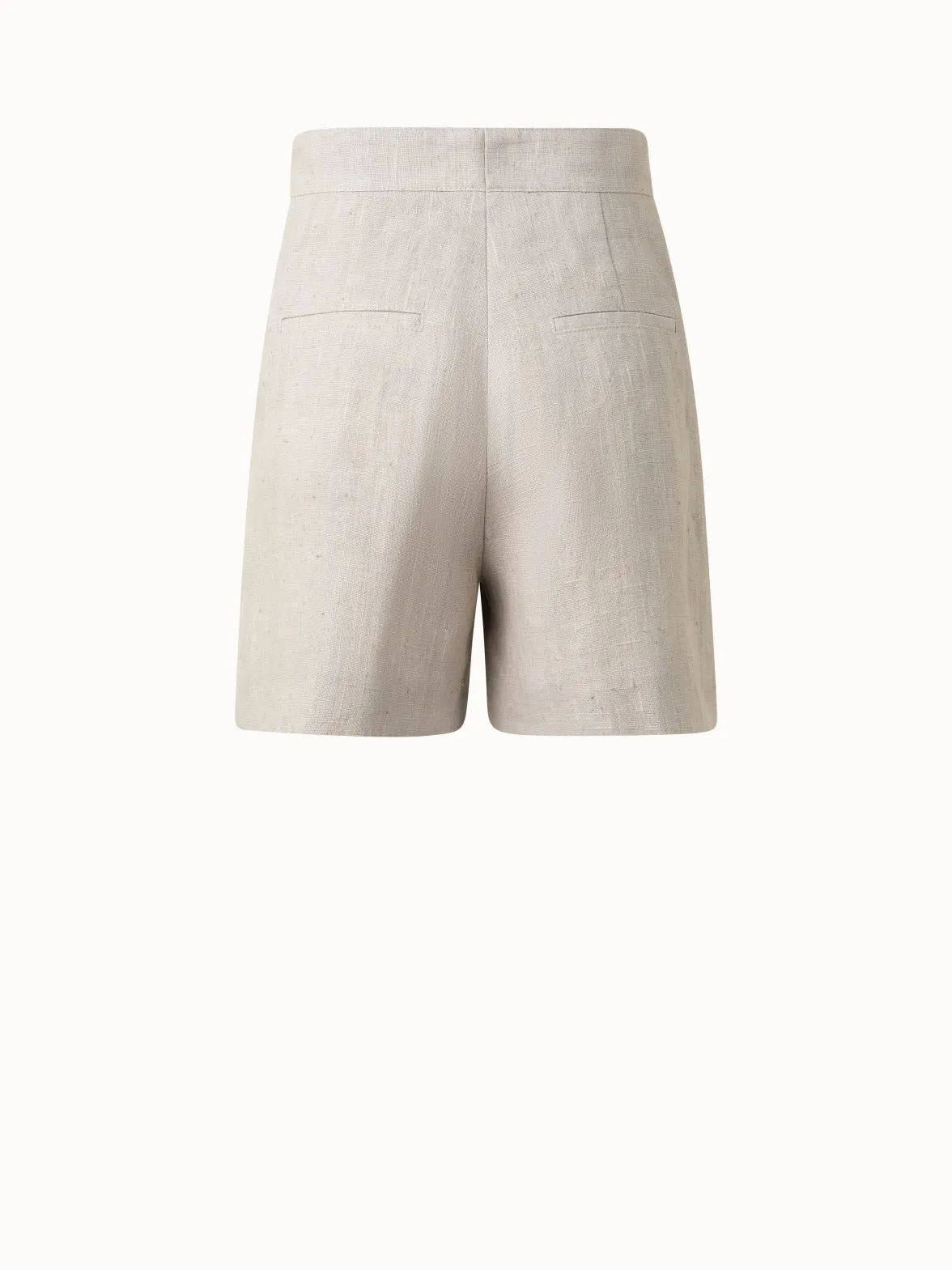 Washed Raw Linen Shorts